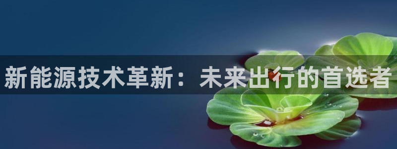 新宝gg佣金：新能源技术革新：未来出行的