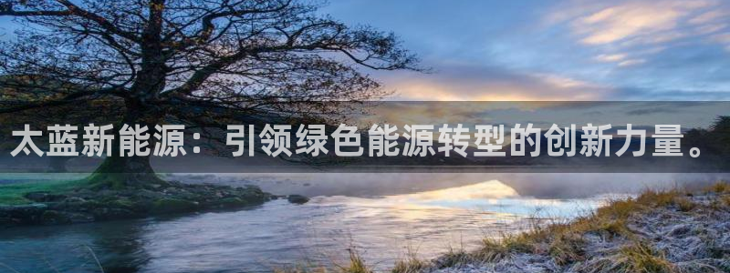 新宝gg走势:太蓝新能源:引领绿色能源转型的创新力量。