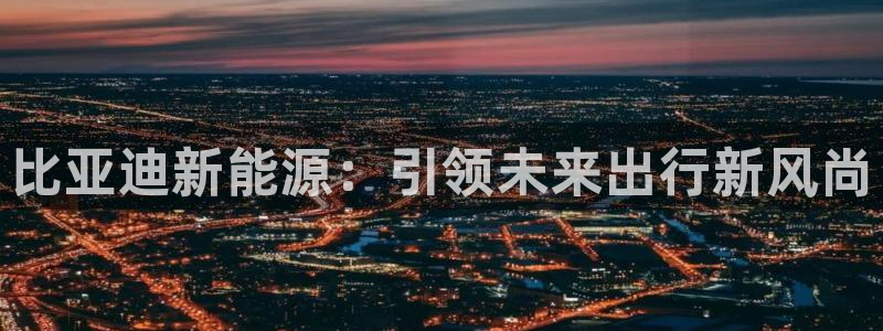 宝GG账78778新宝GG俪78778:比亚迪新能源:引领未