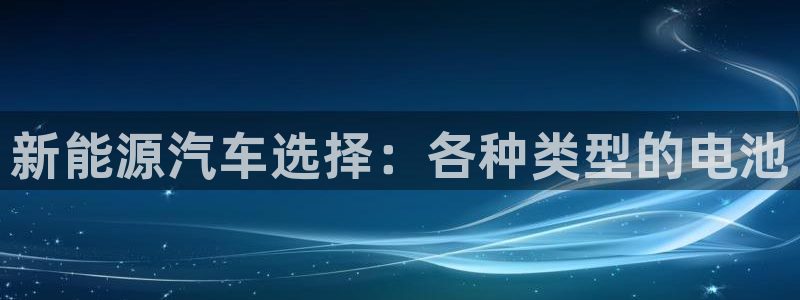 新宝gg总代理：新能源汽车选择：各种类型